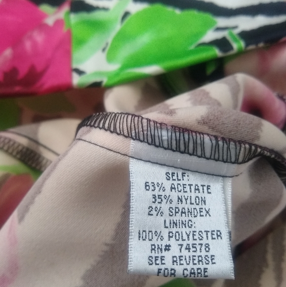 Cache vintage bodycon v-neck roses floral dress - Picture 8 of 8